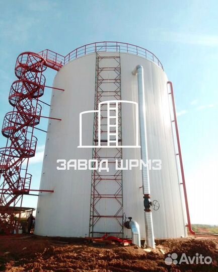 Резервуар вертикальный стальной объем 2000 кубов
