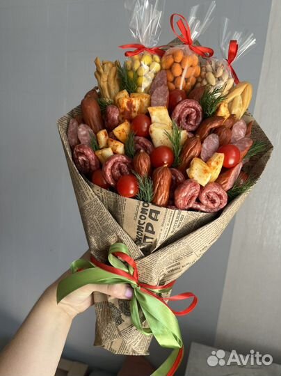 Мужской букет из колбасы