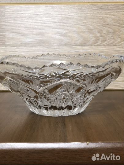 Салатники хрустальные большие,2 шт.,СССР