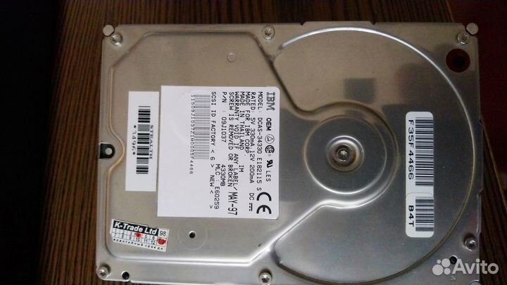 IBM dcas-34330 E182115 S 4430 мб 4,43 гб 3,5-дюймо