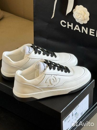 Кроссовки Chanel Кожаные