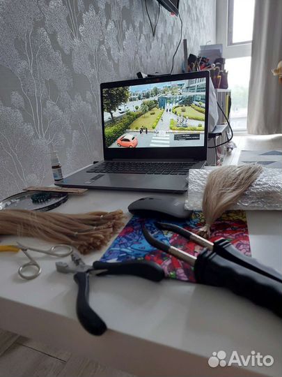 Наращивание волос модель