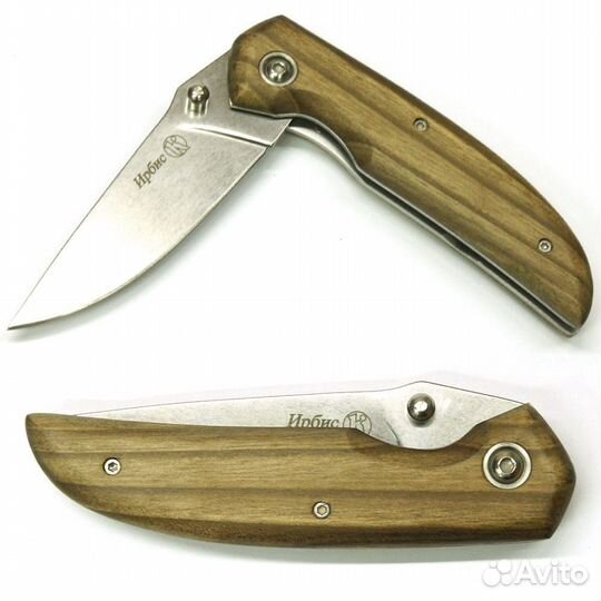 24688 Нож складной Ирбис, полированный, дерево (Ки