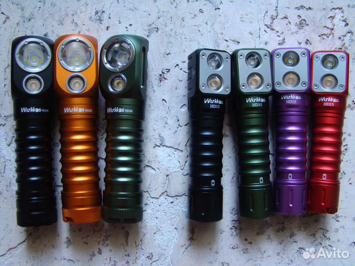 Налобные фонари Wurkkos HD20,HD15 с аккумулятором