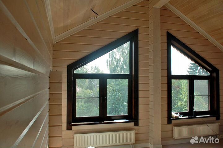 Пластиковые французские окна rehau