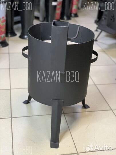 Печь для казана с трубой