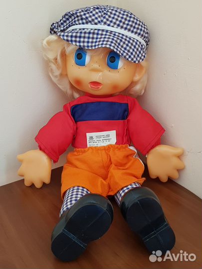 Кукла СССР. Антошка - футболист. Новый этикетка