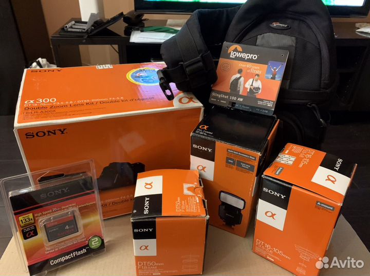 Sony Alpha dslr-A300 KIT /Sony SAL16105/HVL-F43AM