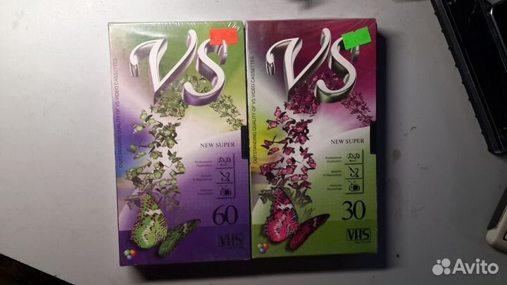 Видеокассеты VHS новые запечатанные и с записью