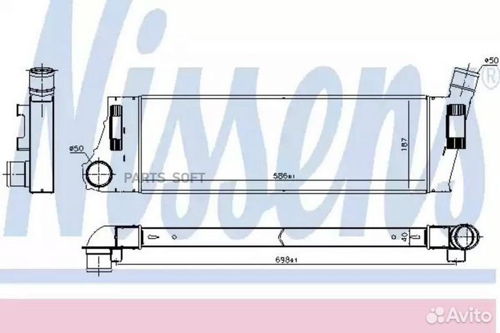 Интеркулер renault grand scenic (2003) 2.0