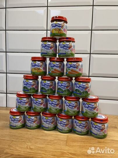 Пюре Агуша овощные, фруктовые (обмен)