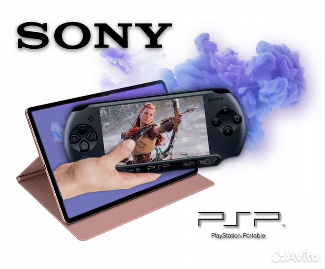 Sony PSP E1000 прошитая + игры