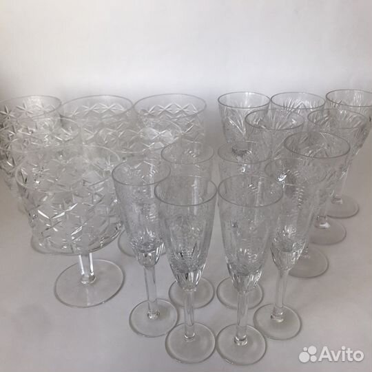 Фужеры хрустальные СССР