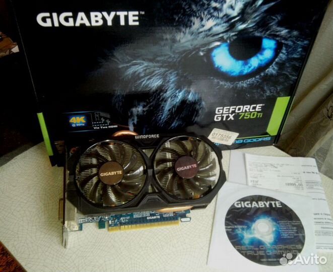 Видеокарта gigabyte GTX 750Ti 2Gb