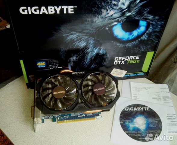 Видеокарта gigabyte GTX 750Ti 2Gb