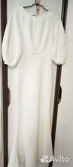 Белое вечернее платье 44 размера