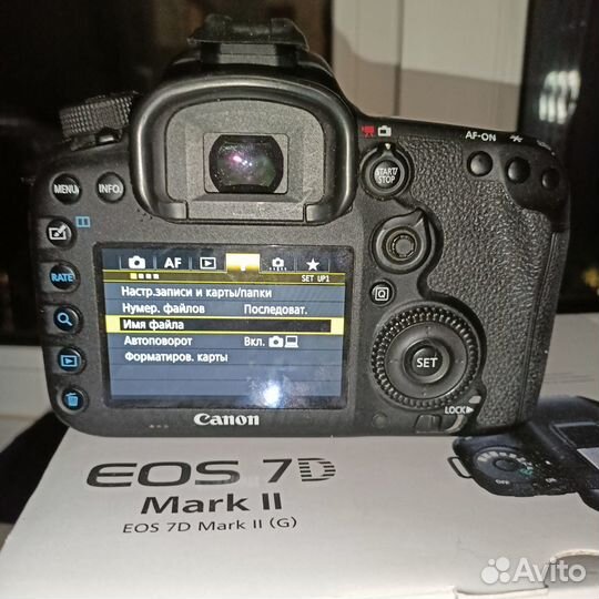 Canon eos 7d mark ii + CF32Gb + 4 аккумулятора