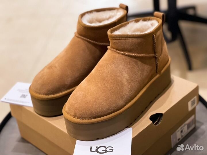 Угги UGG Classic Ultra Mini Platform на платформе