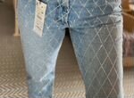 New Limited edition джинсы женские в стразах zara