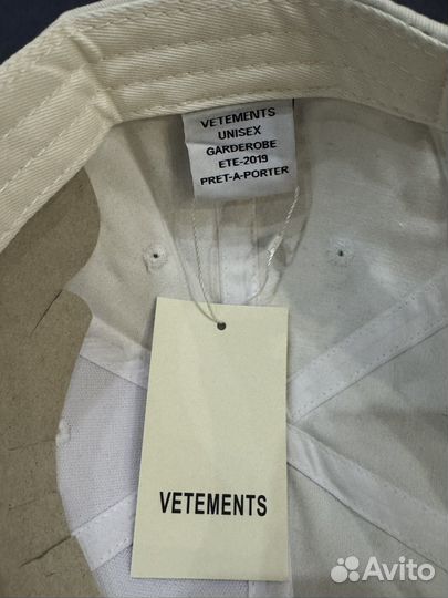 Кепка vetements