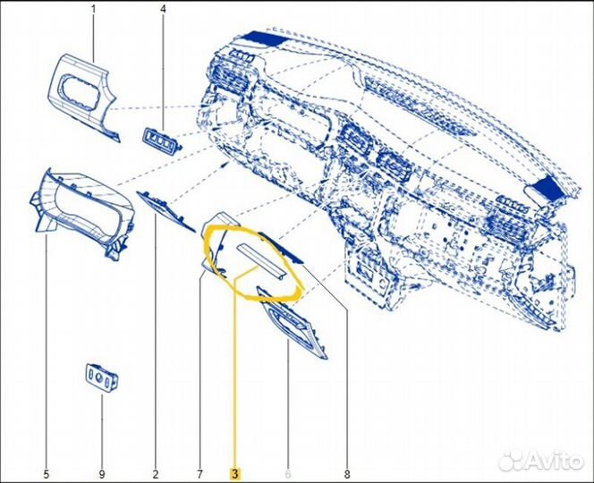 Накладка Renault Arkana jс H4ME440P025388 2022