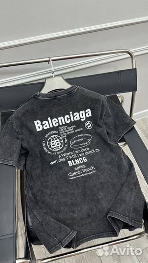 Balenciaga футболка черная варенка (New 2024)