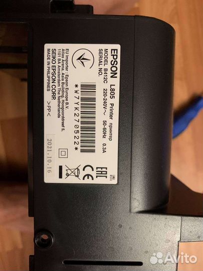 Принтер Epson L805 wifi пробег 41 страница