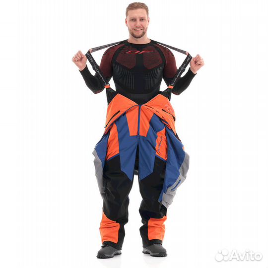Комбинезон DragonFly Extreme 2.0, Оранжево-синий