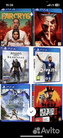 Игры на Ps4 и Ps5