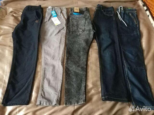 Джинсы шорты футболки на мальчика новые 146 152