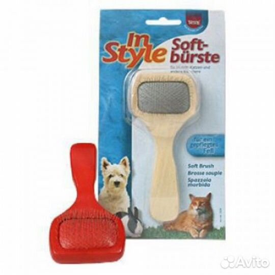 Trixie щетка-пуходерка для собак и кошек, пластико