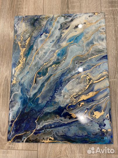 Интерьерная картина из эпоксидной смолы 40х30