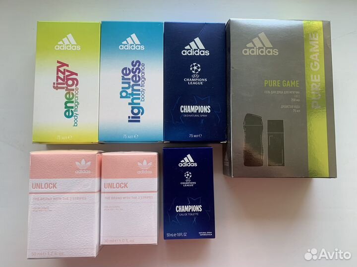 Туалетная и парфюмерная вода Adidas