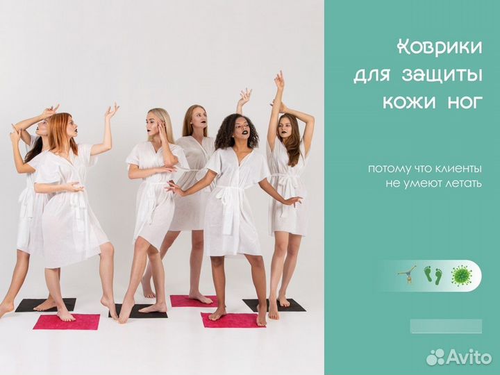 01-020 Одноразовые коврики 40х40 100шт sms