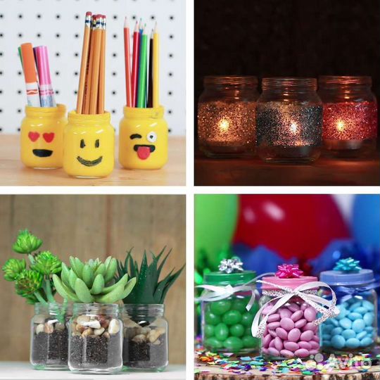 Банки стеклянные из под детского питания, много