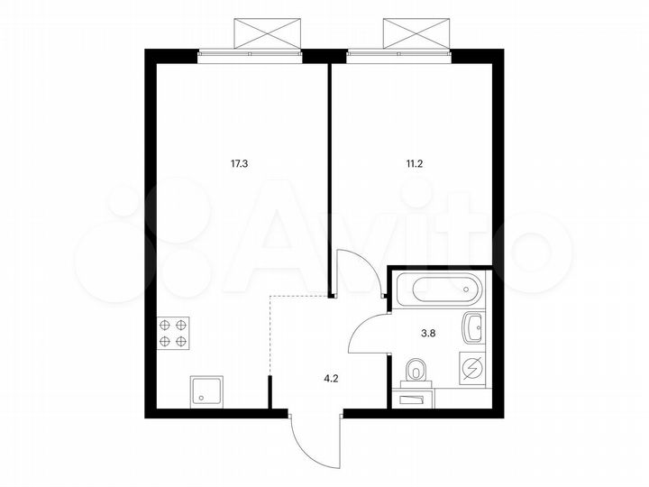 1-к. квартира, 36,5 м², 33/33 эт.