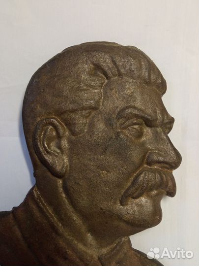 Барельеф Иосиф Сталин. Бронза СССР