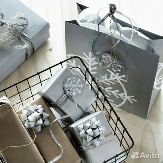 41. Обёрточная бумага IKEA новая серая 22.07