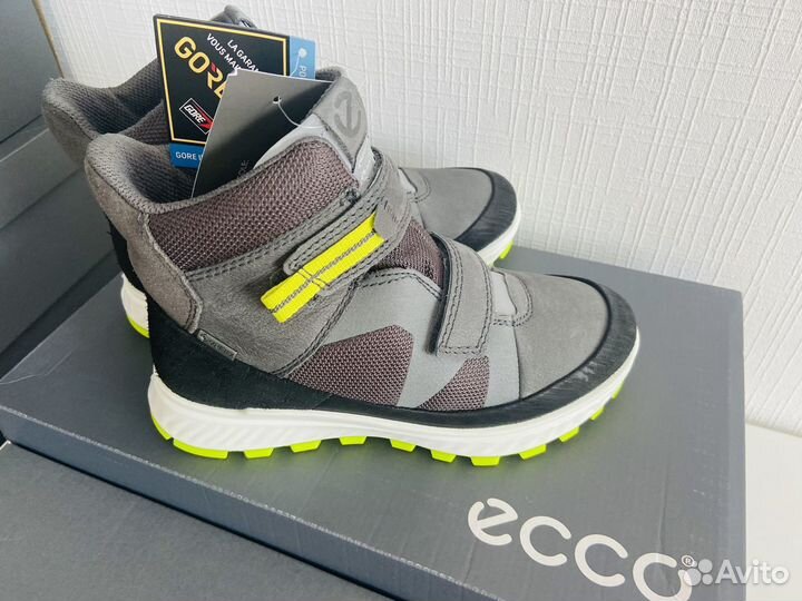 34/35 новые ботинки ecco exostrike kids