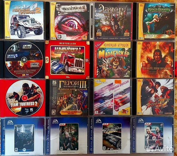 Компьютерные игры на дисках лицензионные