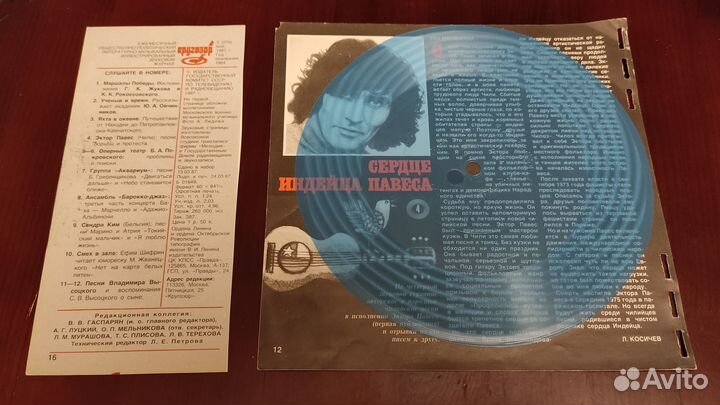Гибкие пластинки СССР - Кругозор №5, 1987