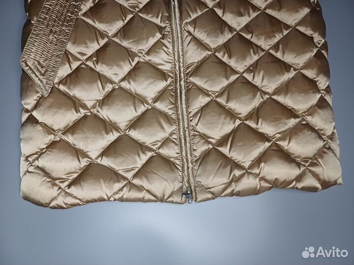 Пуховик женский 42 lusio пух перо мех кролика