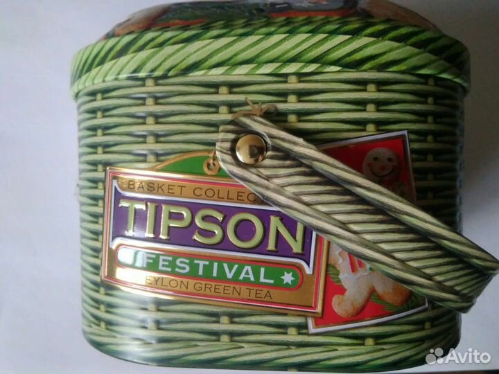Железная банка/коробка/корзина/ от чая