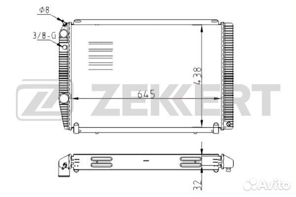 Радиатор охл. дв. UAZ Patriot 05