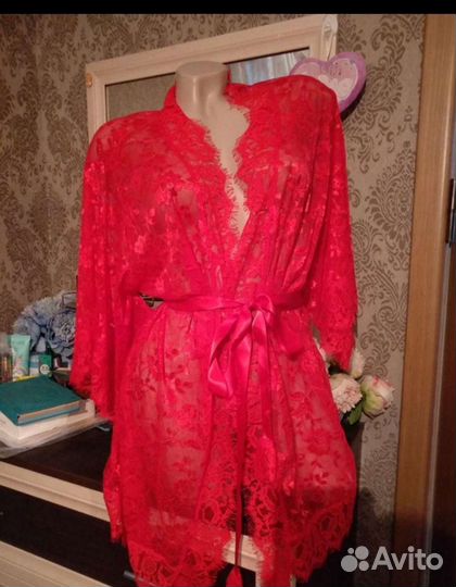 Халат кружевной