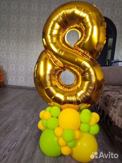 Цифра 8 на день рождения