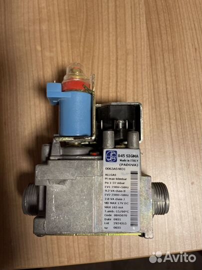 Газовый клапан 845 sigma для котла Biasi Delta 24s