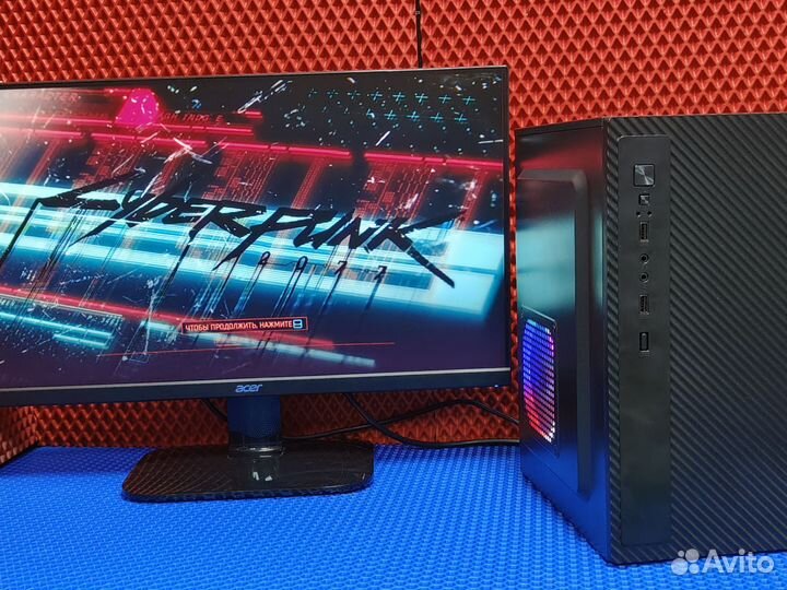 Игровой пк с монитором i3 gtx 1060 6gb 512gb ssd