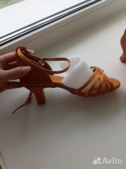 Туфли новые для танцев, 38, бальные, латина, 5 см