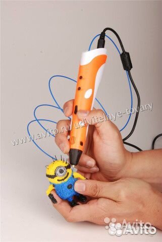 3Д ручка с дисплеем 2 поколение + пластик